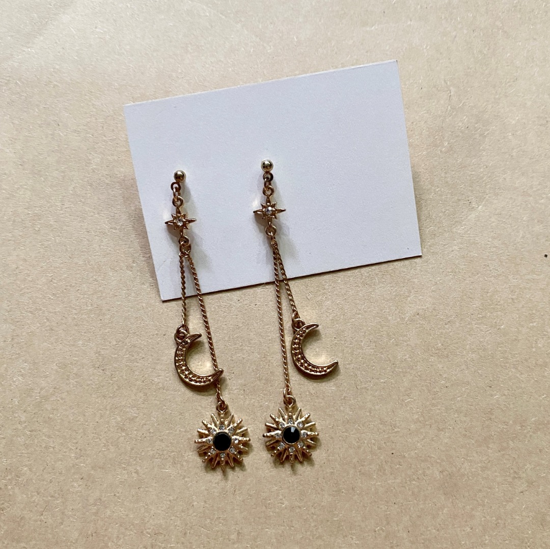 Dangling cheap moon earrings