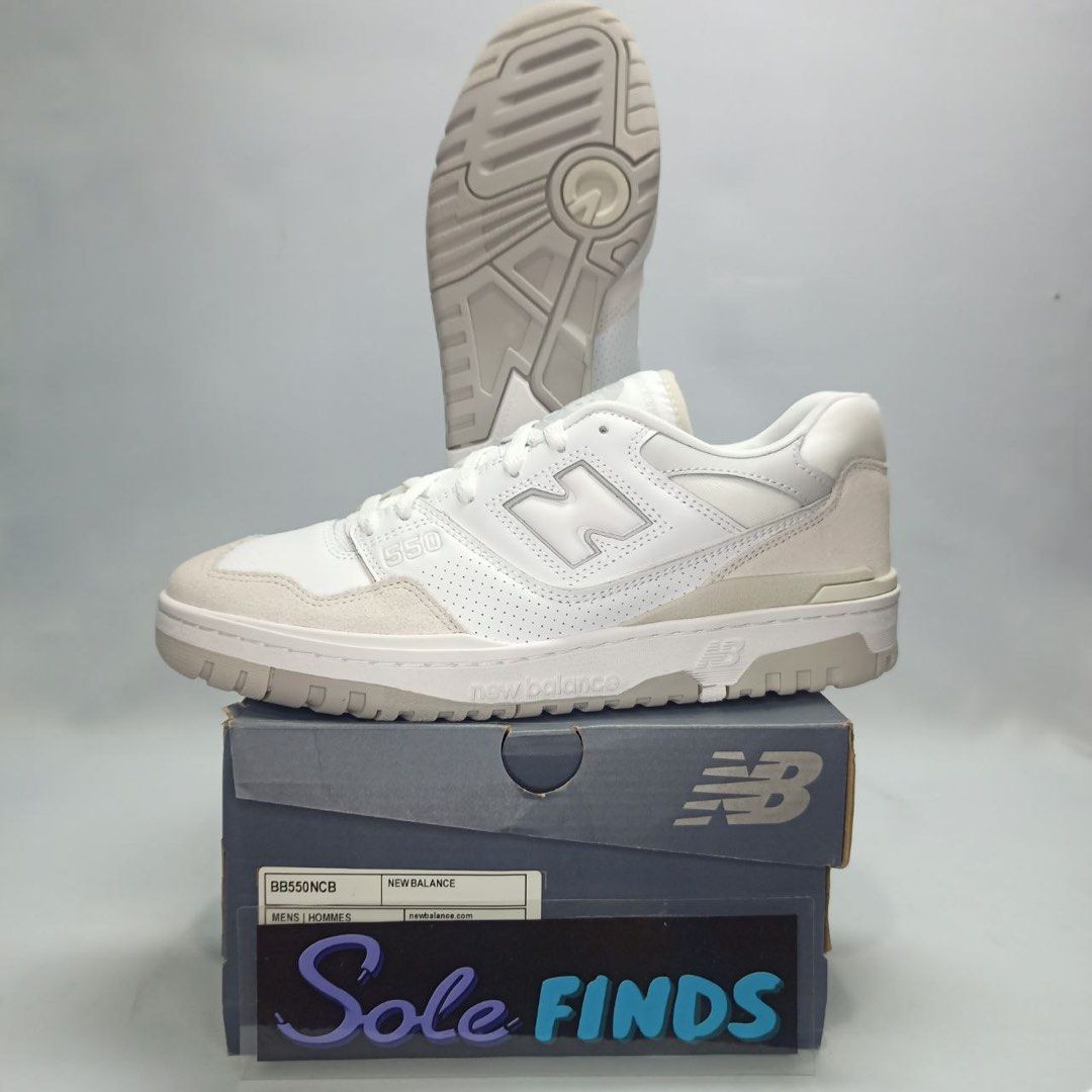 New Balance 550 White Summer Fog Rain Cloud size 10.5 US  display picture 1