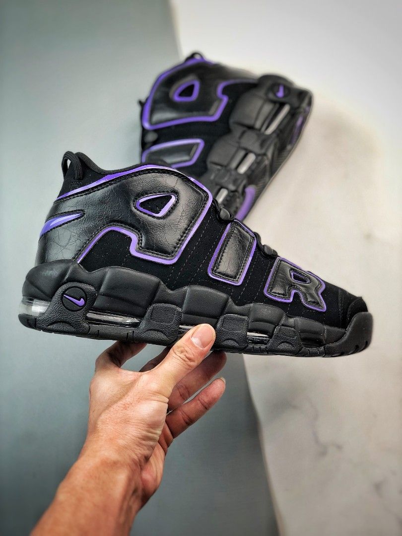 Nike Air More Uptempo 96 Action Grape sneakers, Men's Fashion