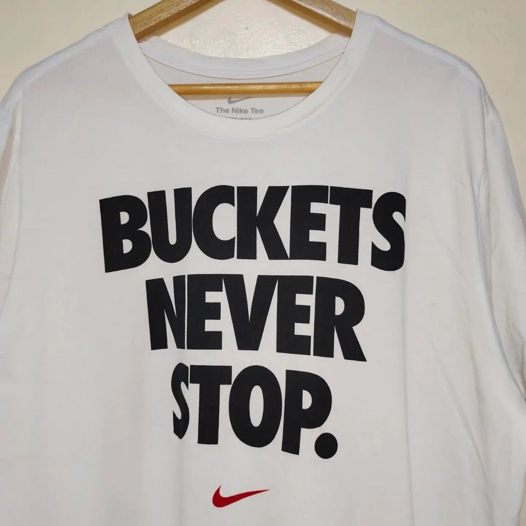 NIKE DriFit Buckets Never Stop Basketball TShirt, Men's Fashion, Tops & Sets, Tshirts & Polo