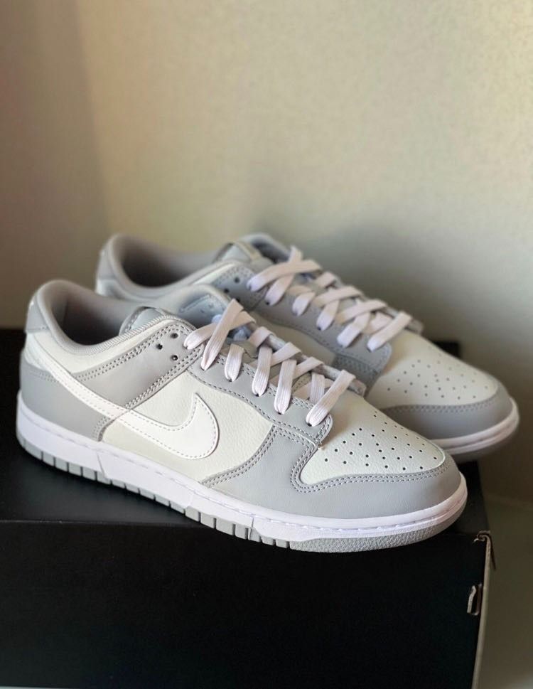 Nike Dunk Low Retro 復古低幫板鞋男款白灰, 男裝, 鞋, 波鞋- Carousell