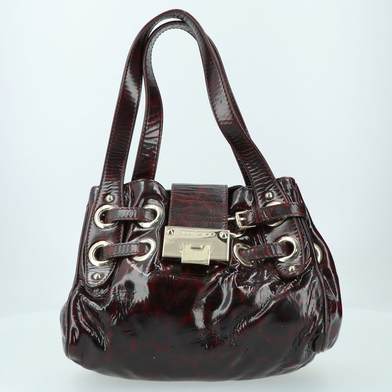 Jimmy choo red 2025 handbag