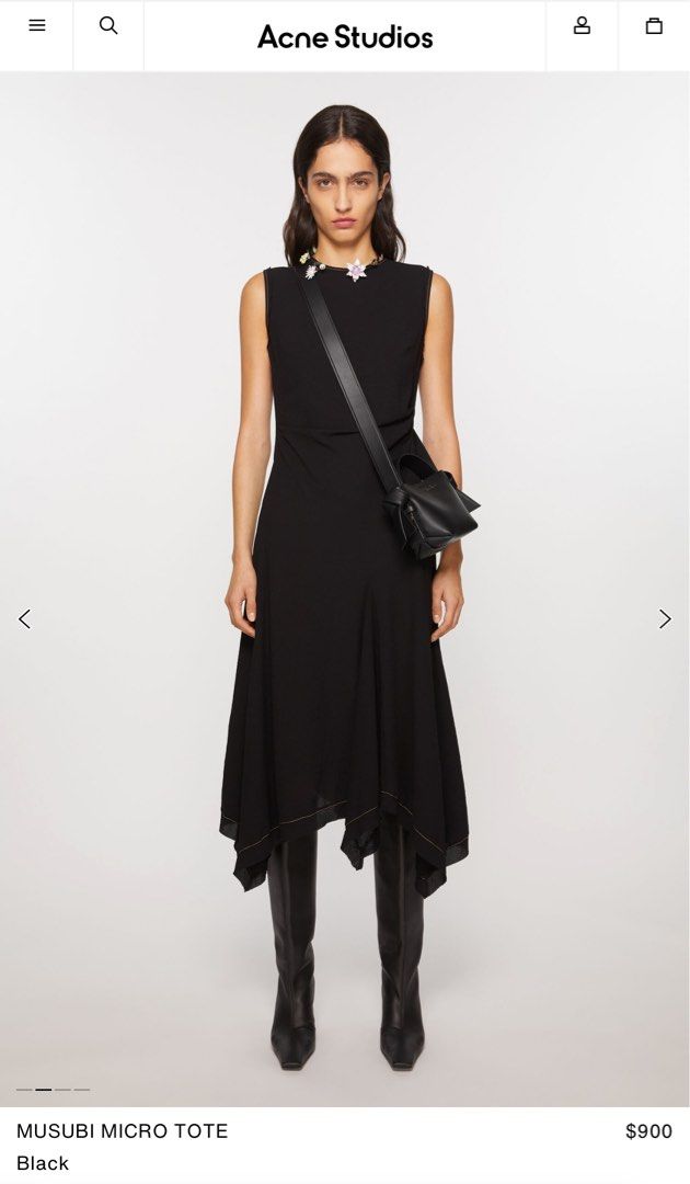 On Hand Acne Studios Micro Musubi Bag (Black) (Category: Cross-body Bags) located in Manila. Submitted by sarisaristorehk (Listing ID 1280505793, Image 2). Description: Brand new with tag Price cheaper than srp.
