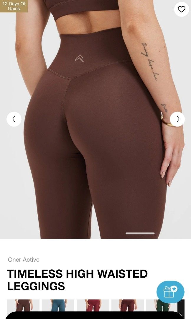 Oner Active Timeless High Waisted Leggings (Espresso), Women's Fashion,  Activewear on Carousell