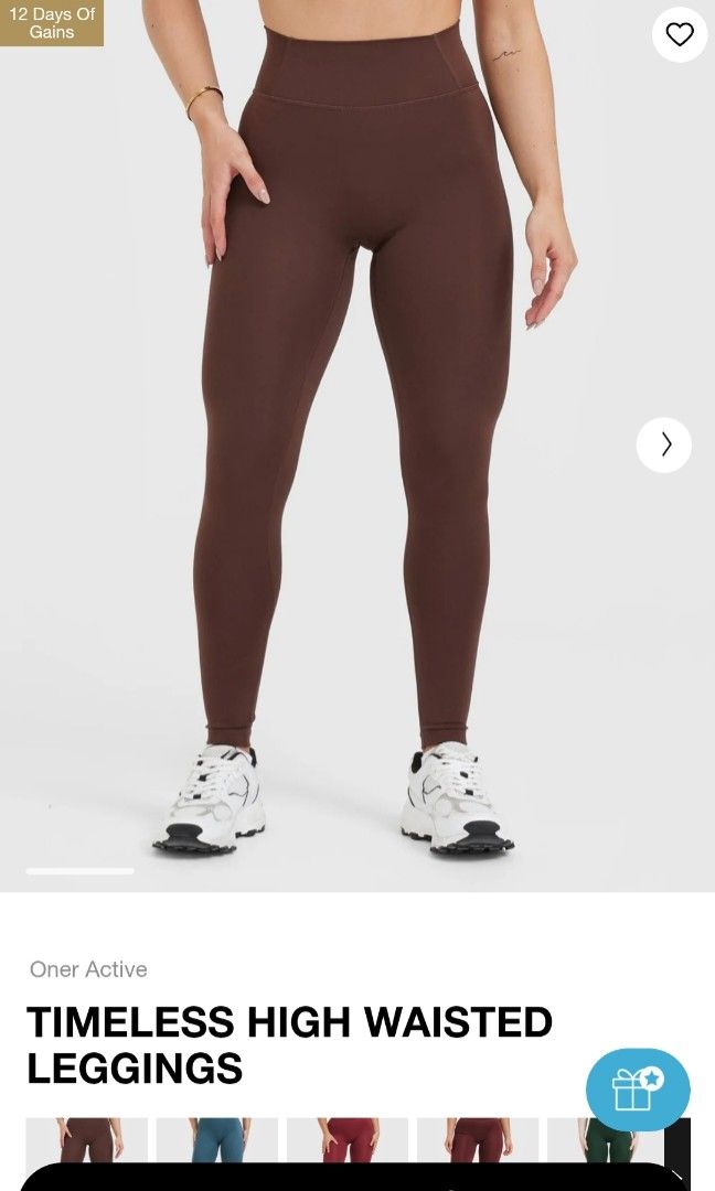 Oner Active Timeless High Waisted Leggings (Espresso), Women's Fashion,  Activewear on Carousell
