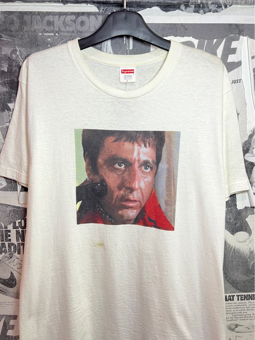 ORIGINAL SUPREME x SCARFACE TEE MADE IN USA Men s Fashion Tops