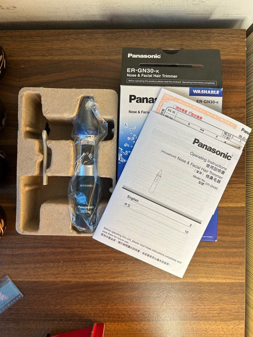 Panasonic 可水洗修容/修耳/鼻毛器 ERGN30K, 香水、美妝、保養, 個人清潔保養在旋轉拍賣