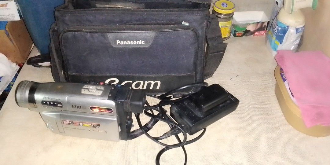 Panasonic vz 10 VHS camera recorder (Category: Video Cameras) located in Manila. Submitted by lourenzvi81221 (Listing ID 1280467193, Image 1). Description: complete camcorder , baterry not working n Po, and charger plus bag , working condition , price is negotible.
