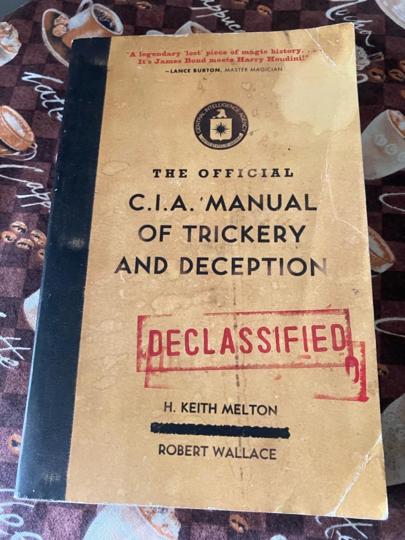 PAPERBACK 2010 Official CIA Manual Trickery Deception Declassified Spy ...