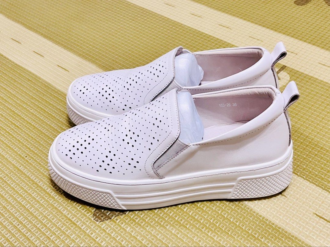 White platform on sale loafers women's