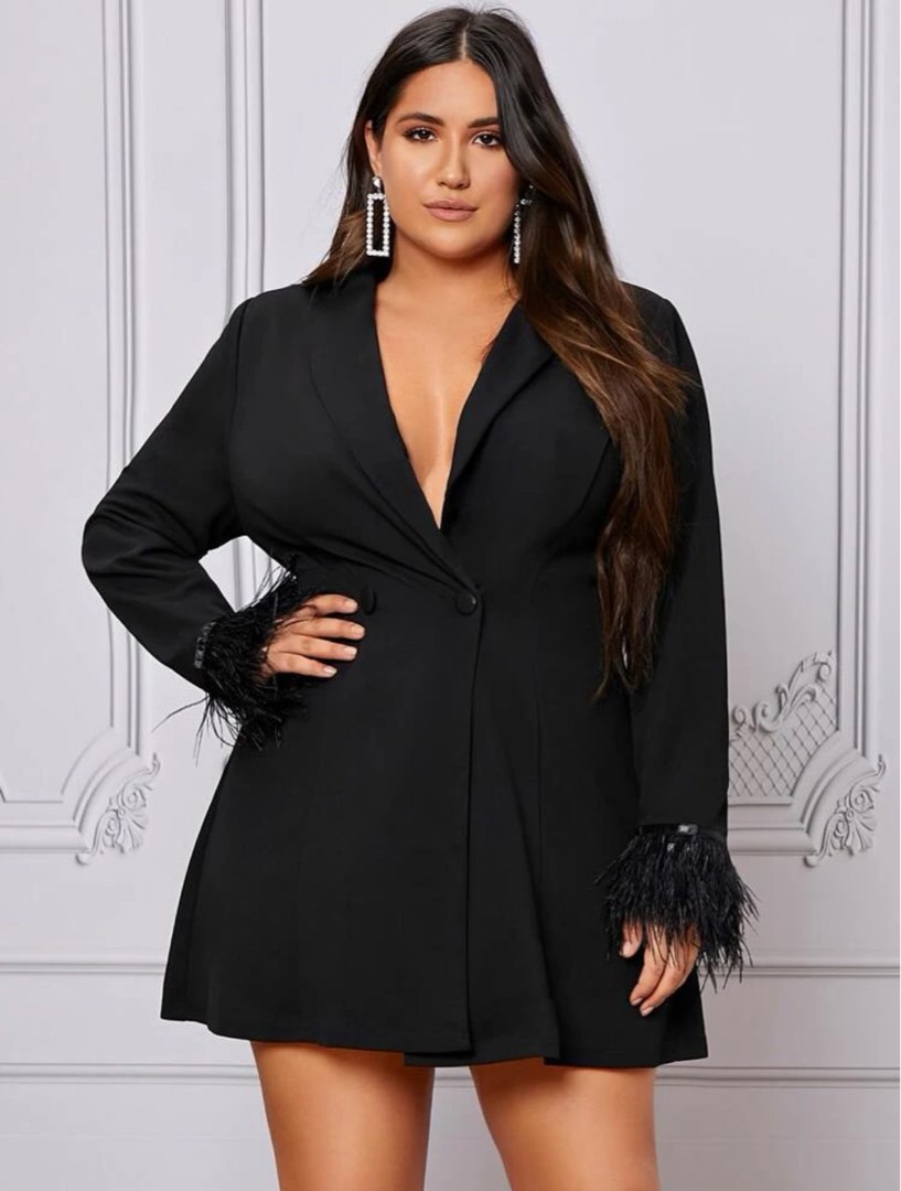 plus size blazer dress