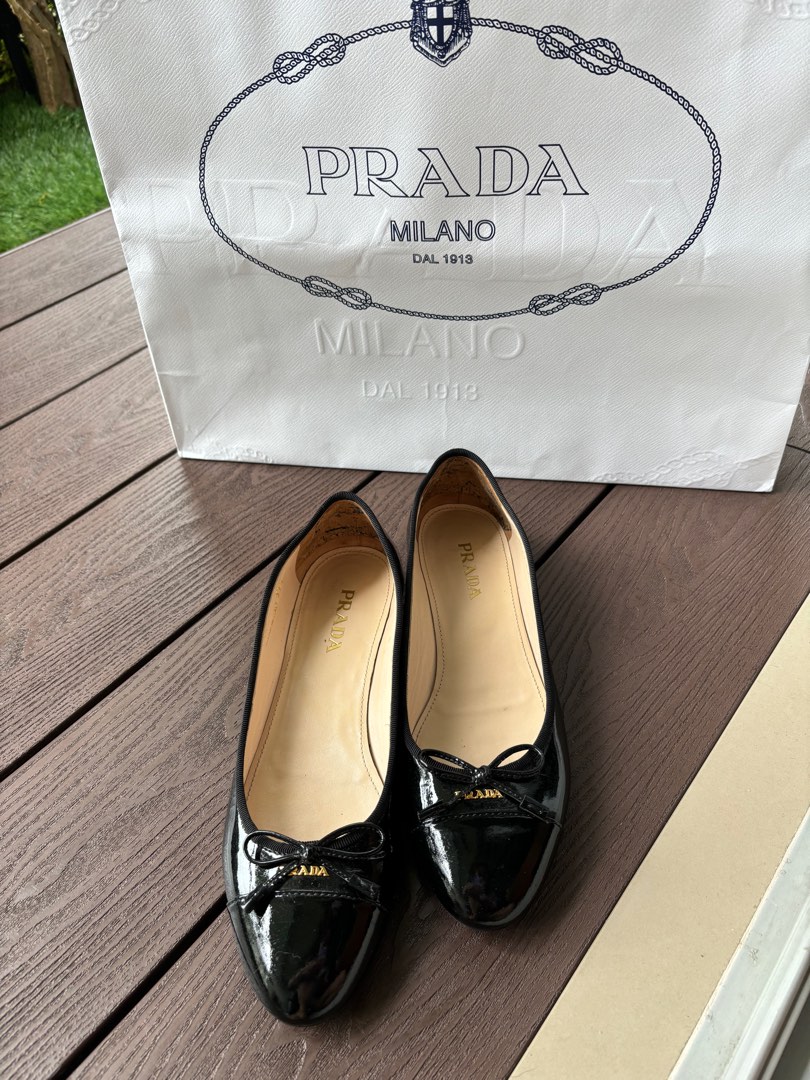 Prada ballerina flat shoes Luxury Sneakers Footwear on Carousell