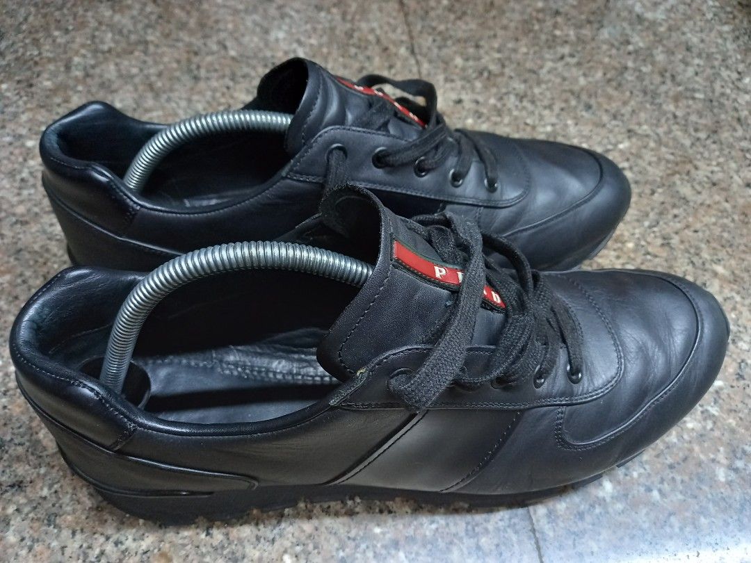 Black outlet prada trainers