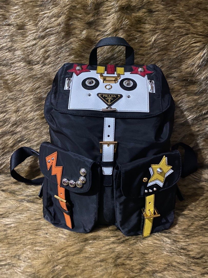 Prada robot backpack hot sale