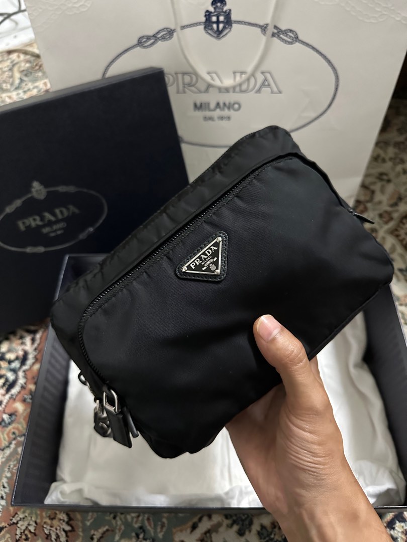 Prada pouch clutch sales