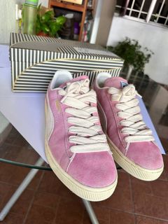 Light pink puma suede clearance