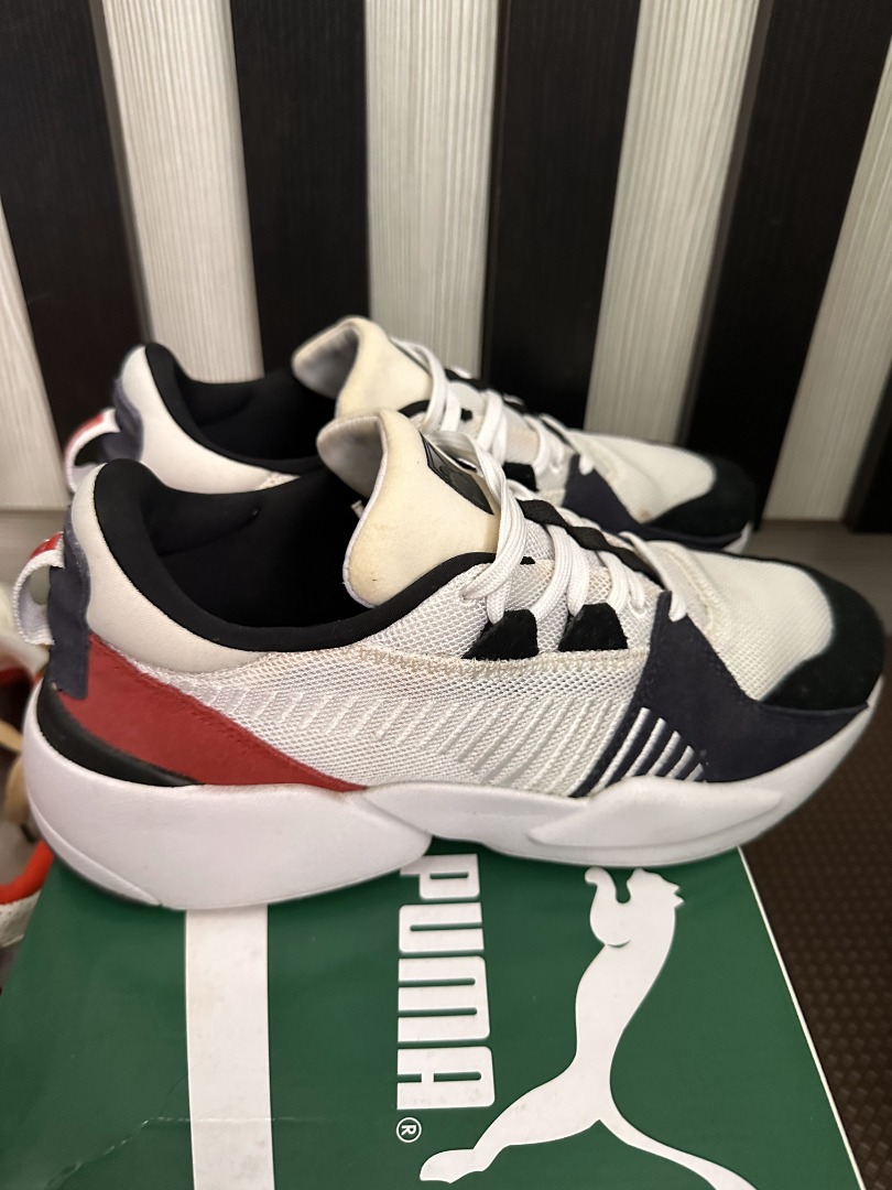 Puma zeta suede white store
