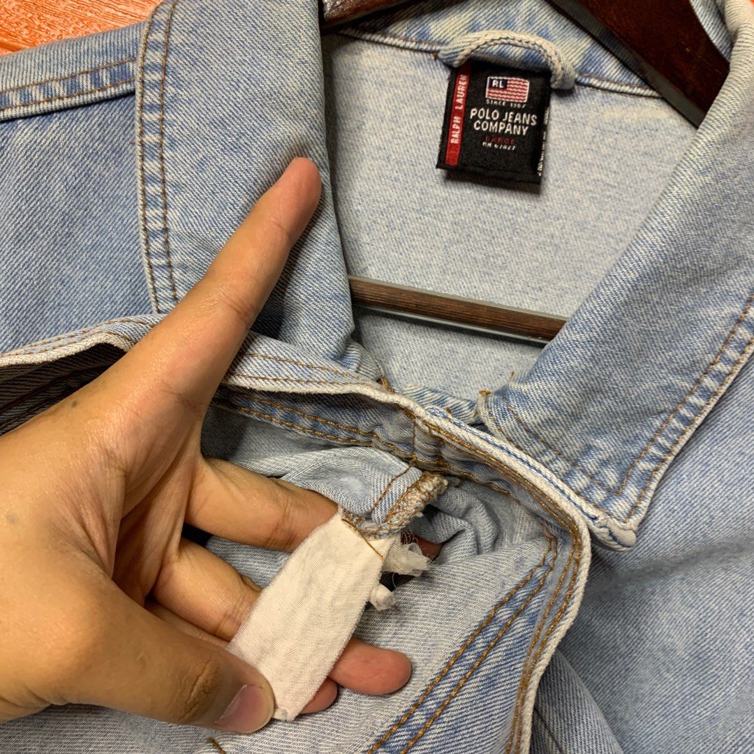 Ralph Lauren RL Polo Jeans Company Denim Jacket Men s Fashion Coats Jackets and Outerwear on Carousell