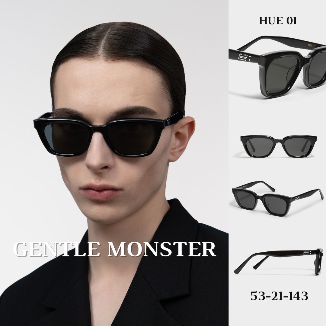 Ready Stock) Hue 01 | Gentle Monster Sunglasses | Size 53-21-143