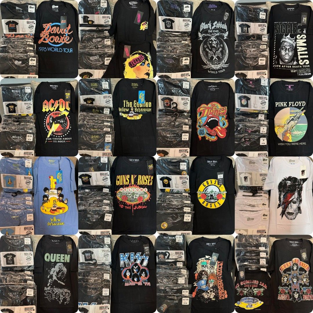 ROCK BAND SHIRTS, Men&rsquo;s Fashion, Coats, Jackets and Outerwear on Carousell
