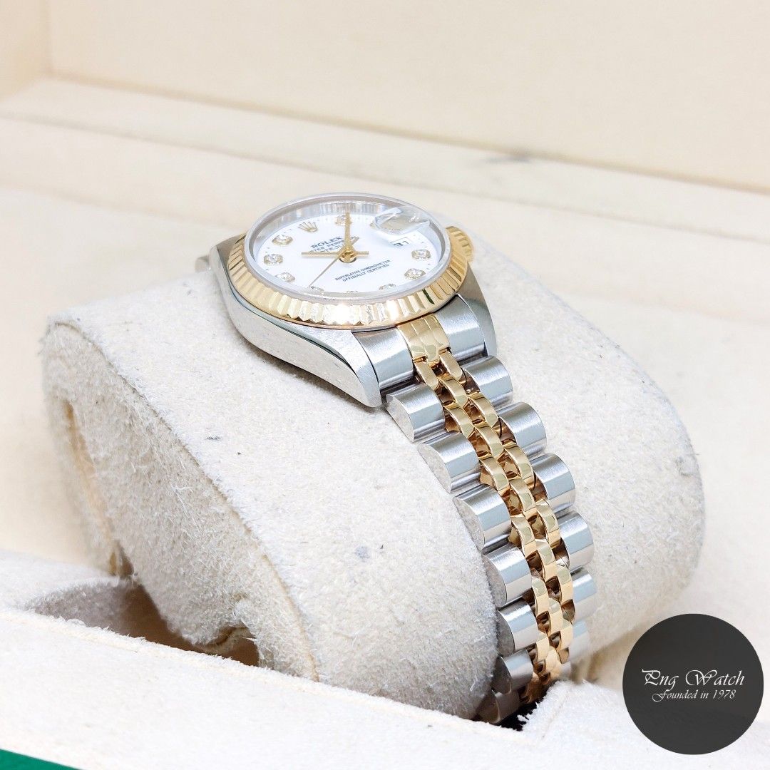 Gold and white discount rolex