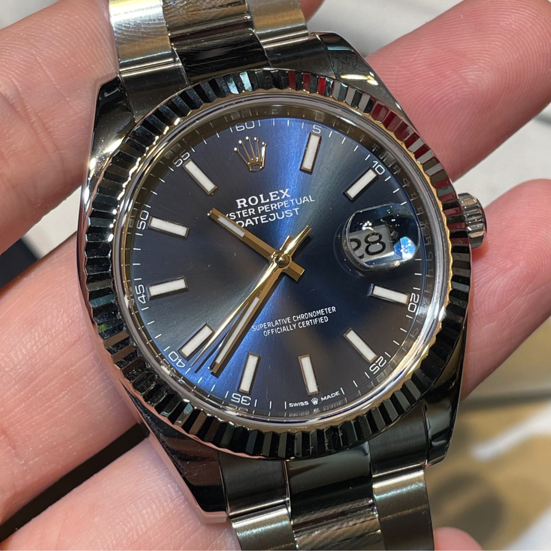 Rolex Datejust 126334 DJ41 Fluted White Gold Bezel Oyster Bracelet