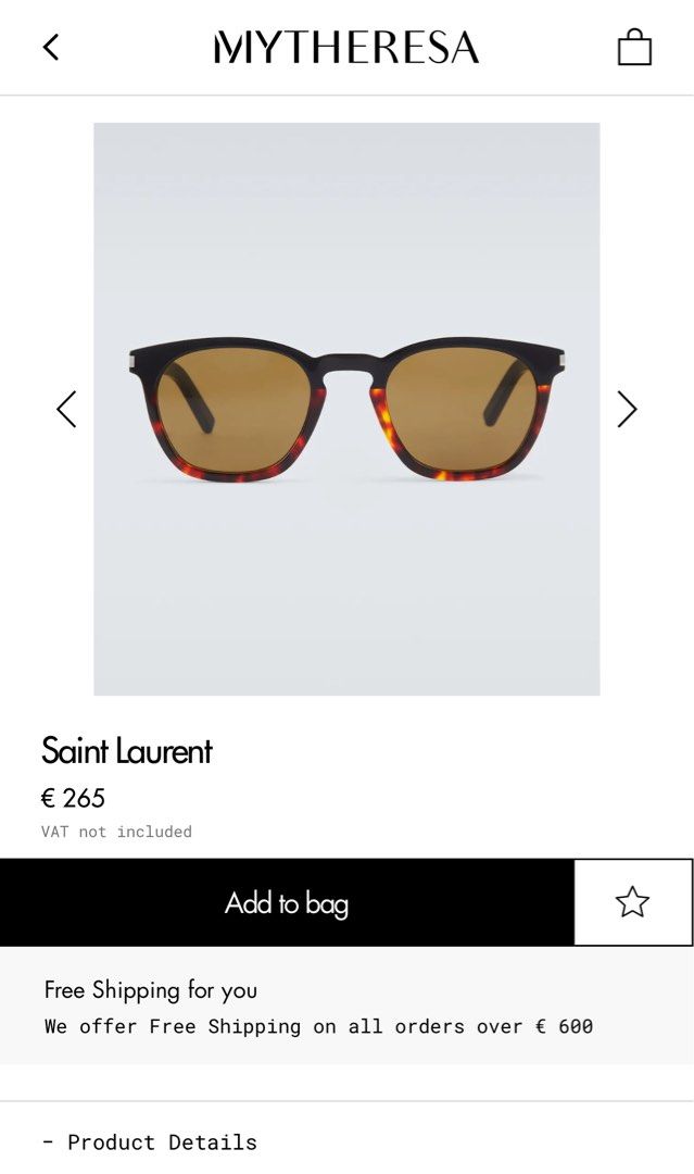 Sunglasses Saint Laurent Classic SL 28 SLIM-002 SL28SLIM Unisex | Free  Shipping Shop Online