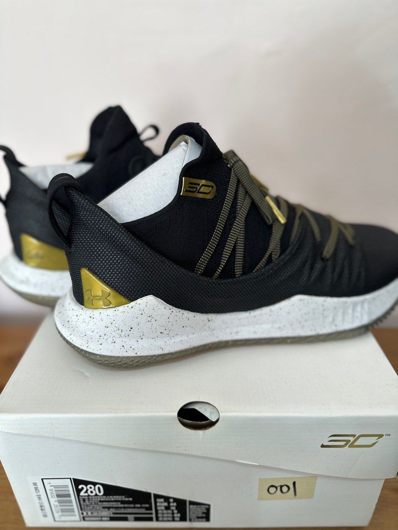 Sell brand new Under Armour Curry 5 Black Gold US 10 Carousell