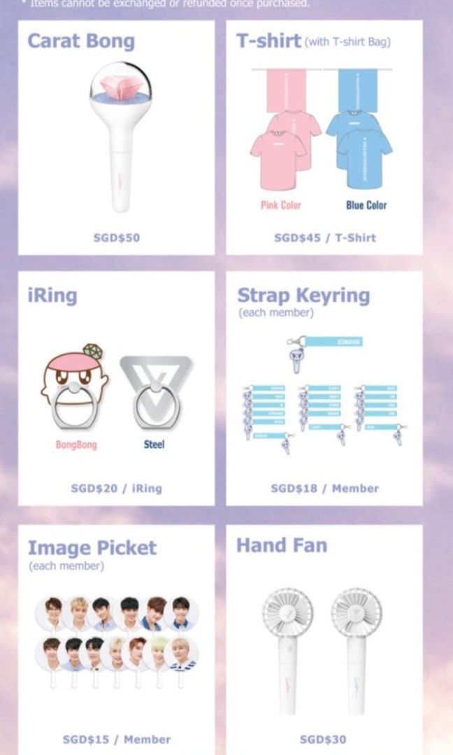 Seventeen Diamond Edge Concert 2017 Merch (Picket and Strap), Toys