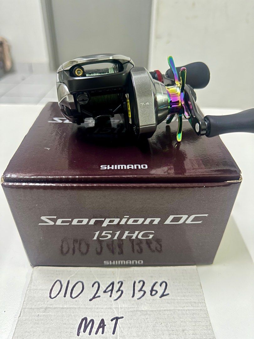 Shimano scorpion DC 151HG BC REEL, Sports Equipment, Fishing on Carousell