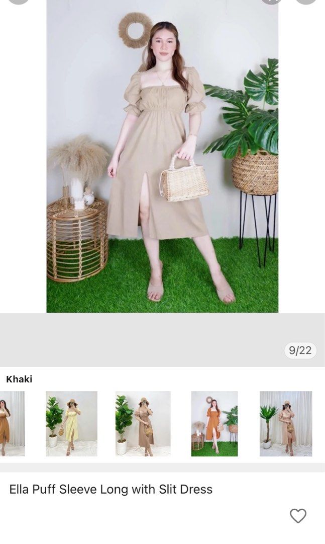 Shope/e - Ella Puff Sleeve Long with Slit Dress (Category: Dresses) located in Paranaque City. Submitted by aingrso (Listing ID 1280347268, Image 2). Description: ✨decluttering✨ 👗 size: free size 👗 brand: shope/e (roselclothing) 👗worn once 👗selling price: ₱280 👗price negotiable 👗shipping will be handled by buyer.