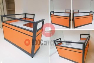 single office partition with glass  / office partition /  office chair /  office furniture
