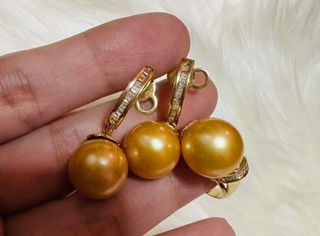 SouthSea Pearl 12mm Terno earrings & ring