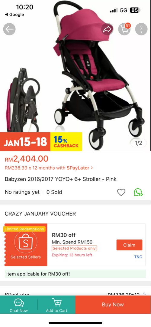Babyzen yoyo discount code sales