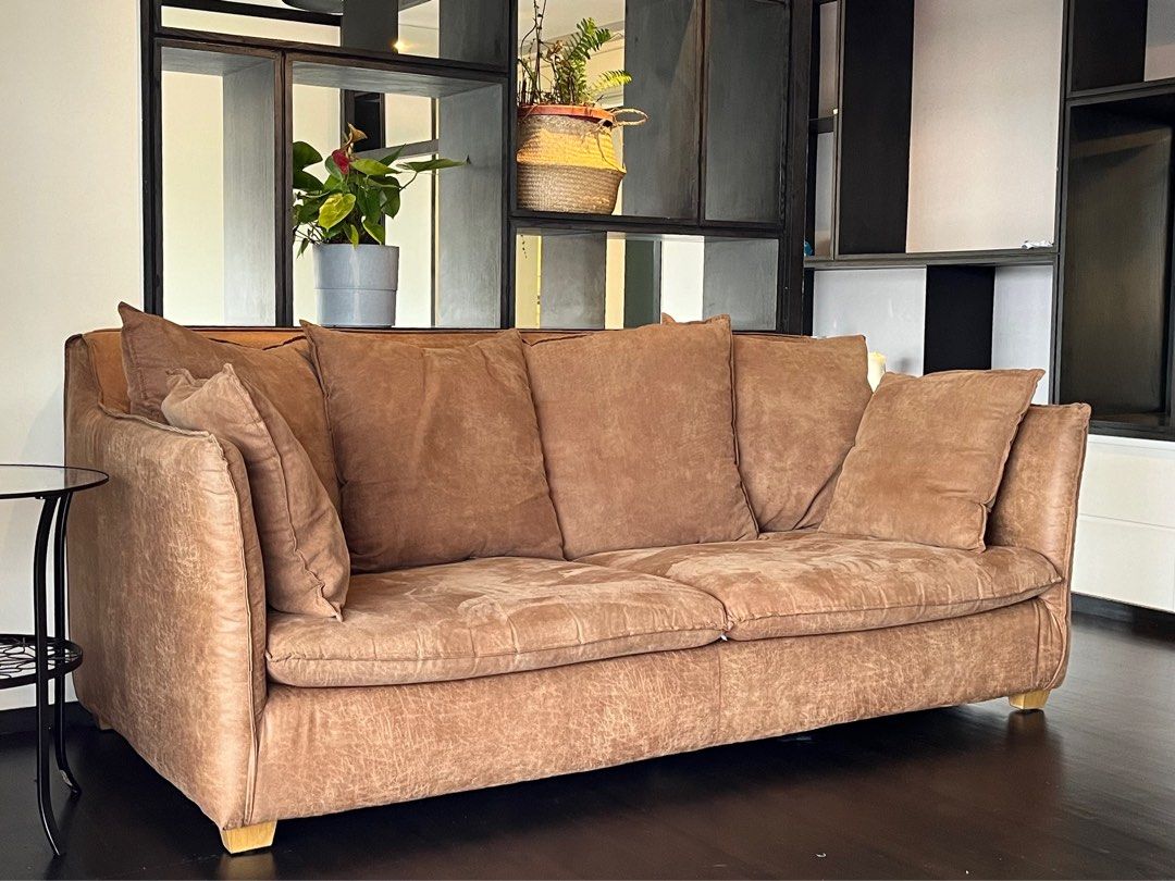 Suede Leather Sofa Furniture Home