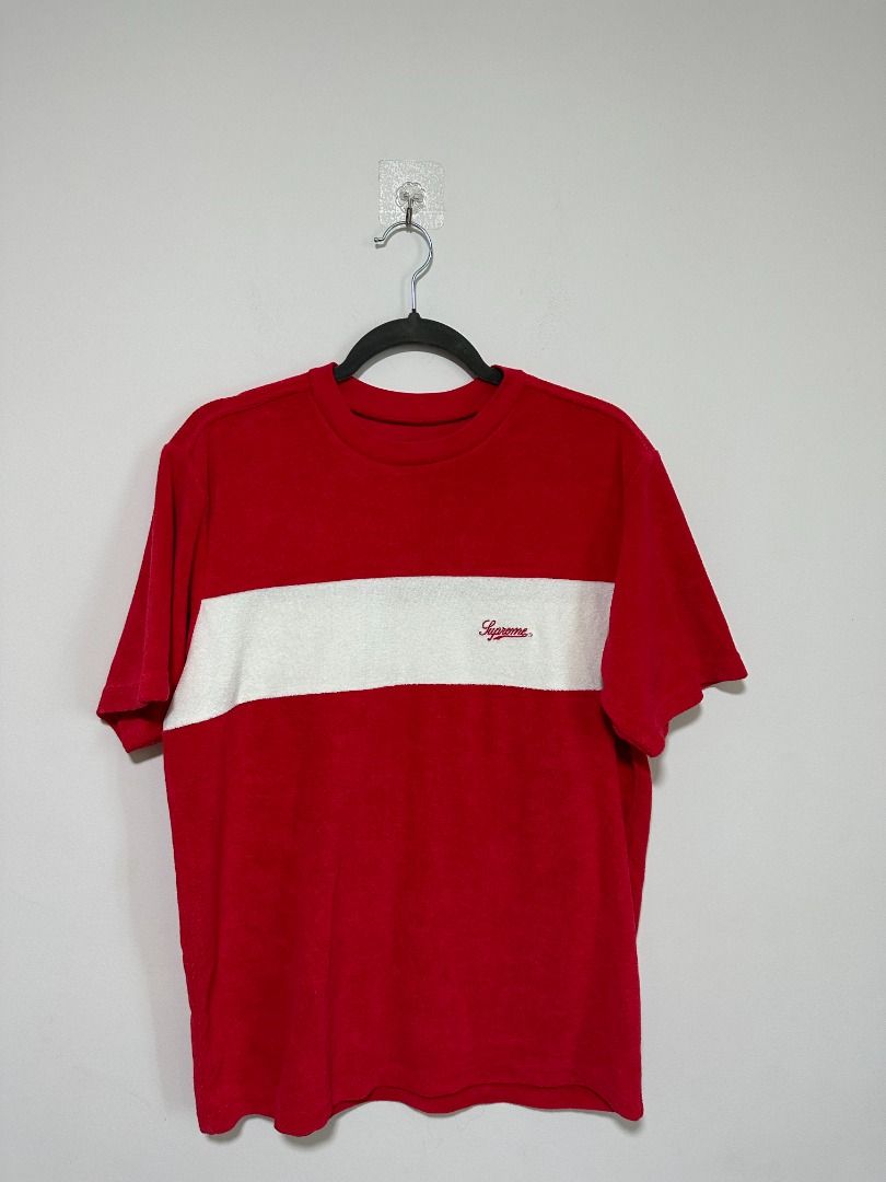 Supreme Chest Stripe Terry Top, Men 