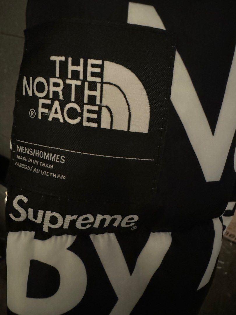 Supreme x the north face by any means necessary nuptse puffer jacket