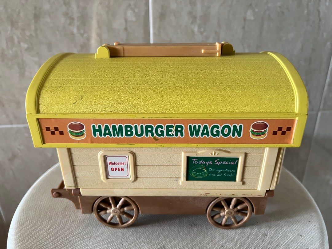 Sylvanian Families - Chariot à Hamburgers Neuf Avec Famille De Souris (Calico Critters)