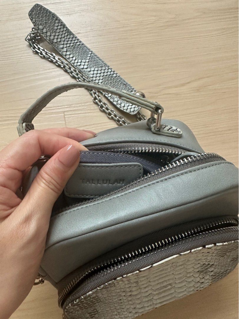 tallulah mini railey in grey pyton Women s Fashion Bags