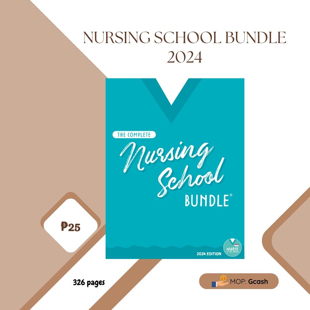 The Complete Nursing School Bundle® 2024 Edition PRINTED & SHIPPED 