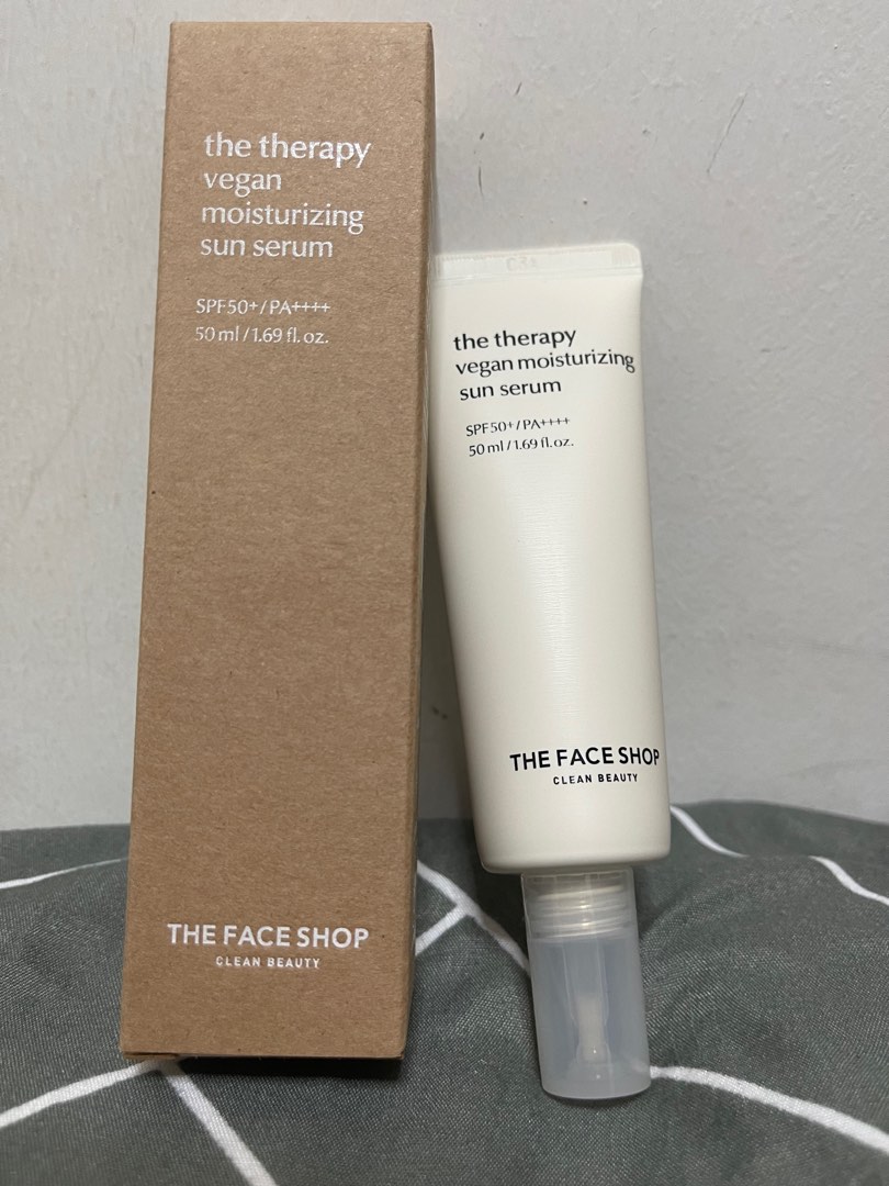 The Face Shop The Therapy Vegan Moisturizing Sun Serum Spf50 Plus Pa Plus 50ml