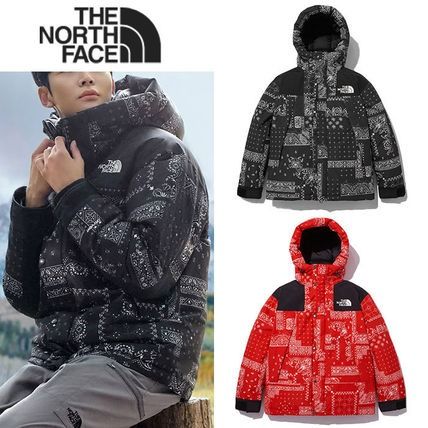 Red bandana top north face hoodie