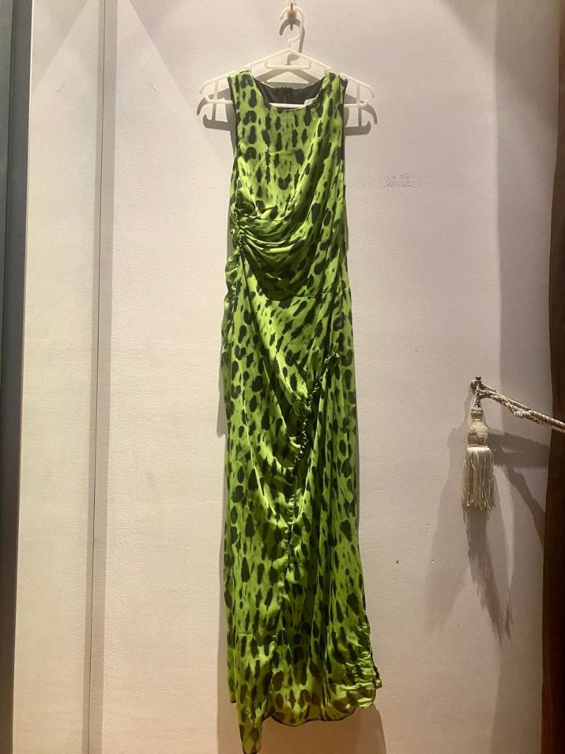 Topshop green zebra dress clearance