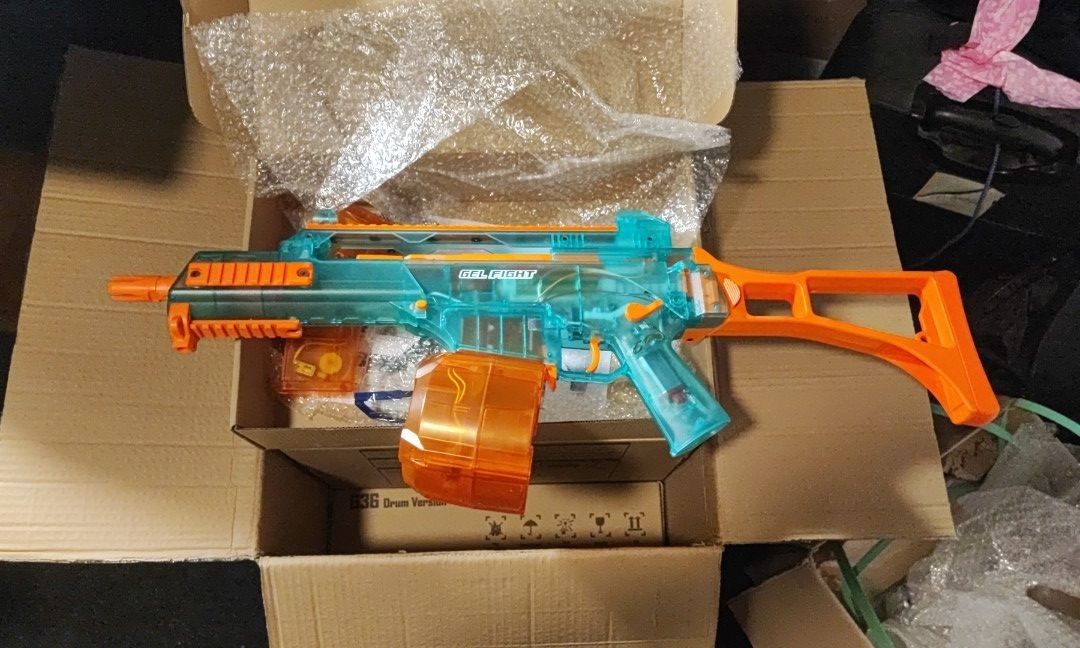 Transperant G36 Gel blaster [SPF approved with permit], Hobbies & Toys