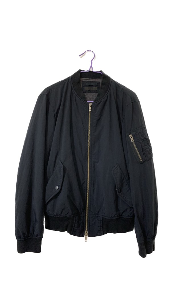 Uniqlo bomber jacket best sale black