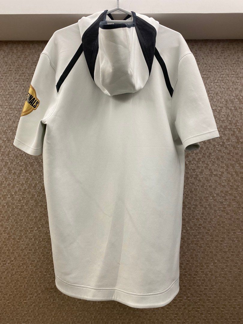 Warriors short sleeve new arrivals warm up hoodie