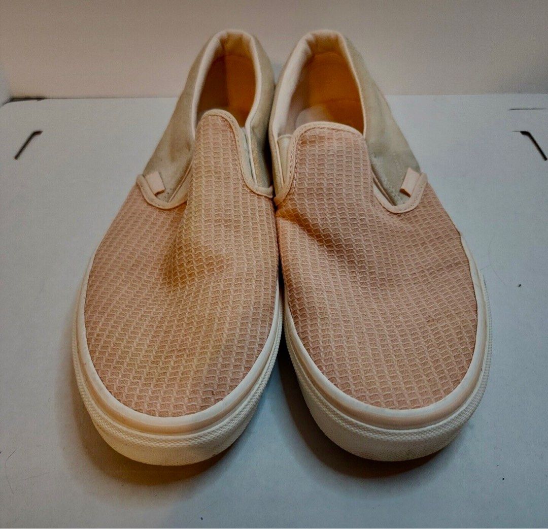 Apricot slip on vans shop