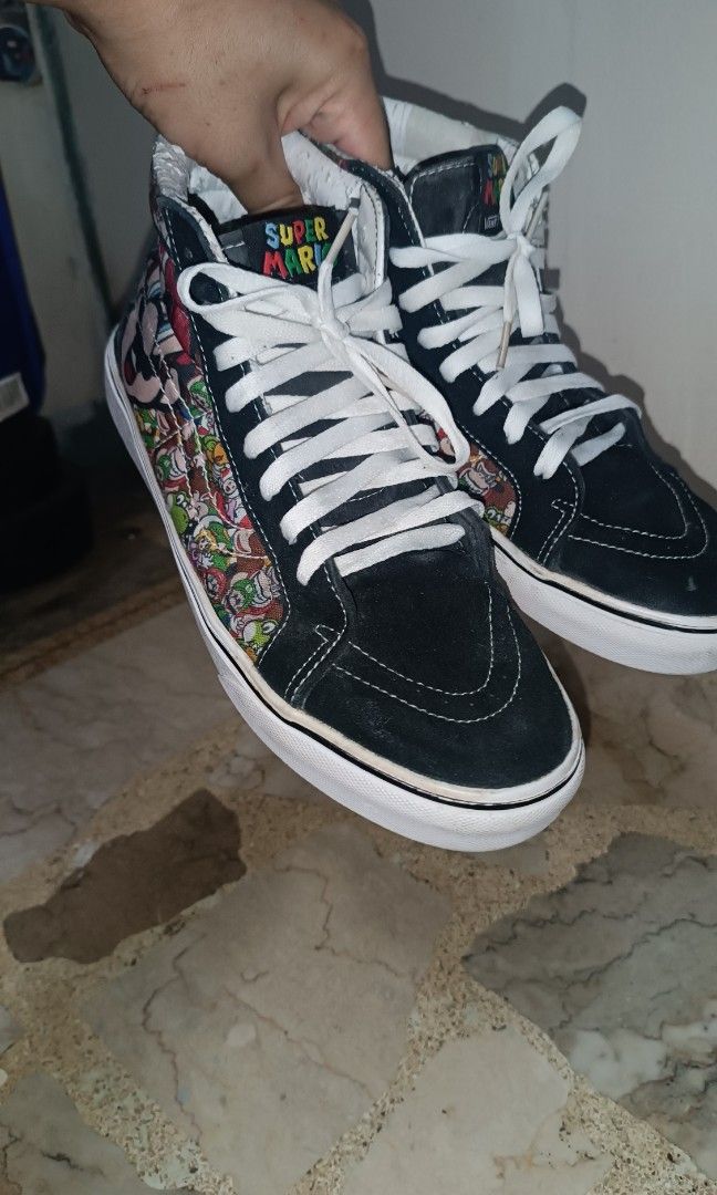 Mario vans high tops sales