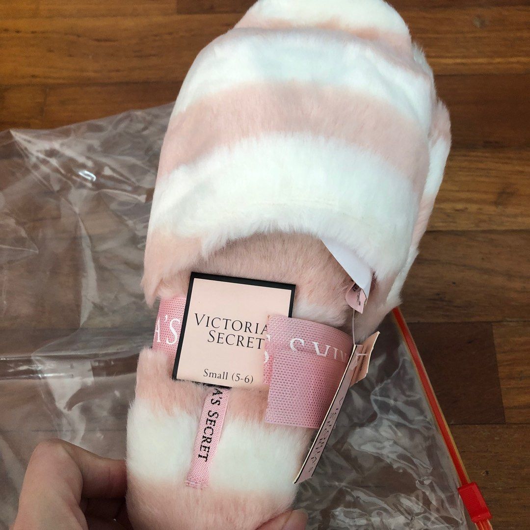 Victoria secret fluffy slippers on sale