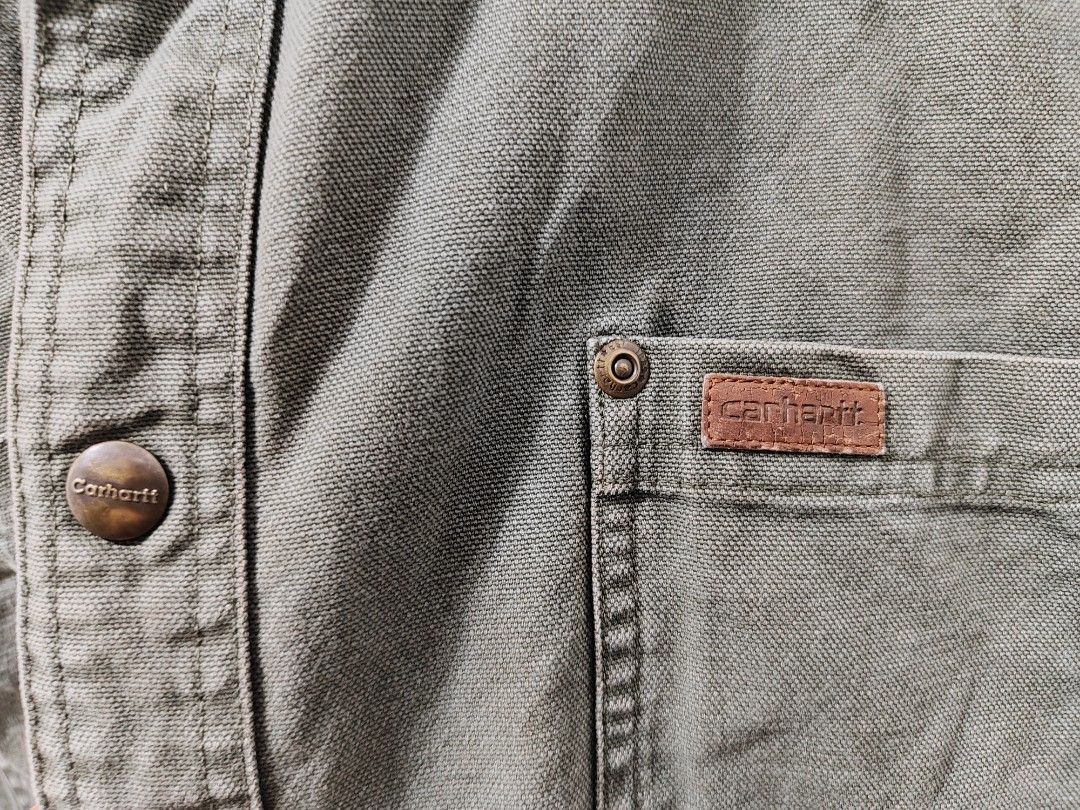 Vintage Carhartt Flannel Lined Jacket Men s Fashion Coats